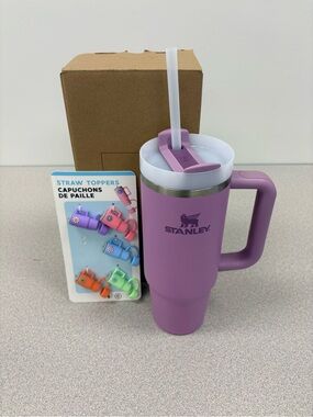 STANLEY Quencher H2.0 Purple Tumbler with Handle and Straw 30 oz | Flowstate .